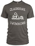 Vintage Distressed Claiborne Swimming Tri-Blend T-Shirt