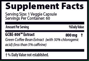 ULTRA Green Coffee Bean Extract 60 Caps with 50% Chlorogenic Acid - Wisdom of the Ages