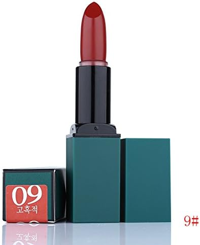 Longlasting Waterproof Red&amp;Green Tube Lipstick Matte lip stick Korea Makeup,Edition10,1.05 ounce
