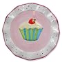 Fairy Cake Design Hand painted Spotty Ceramic Cake / Candle Plate