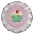Fairy Cake Design Hand painted Spotty Ceramic Cake / Candle Plate