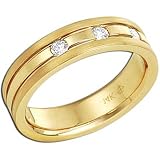 0.25Ct.T.W. Round Brilliant Cut Diamonds, 14Kt. Yellow Gold. Men's Diamond Wedding Band
