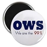 OWS Occupy Wall Street Protest WE ARE THE 99% 2.25 inch Fridge Magnet