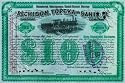 Art Poster Print - Atchison, Topeka and Santa Fe Stock Certificate - Artist: unknown- Poster Size: 19 X 28