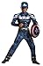Disguise Marvel Captain America The Winter Soldier Movie 2 Captain America Classic Muscle Boys Costume, Medium (7-8)