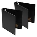 Heavy-Duty Vinyl Reference Binder Black(2-ea.)
