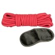 Doc Johnson Cotton Bondage Rope Japanesse Style Red Adult Sex Toy Kit
