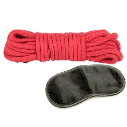 Doc Johnson Cotton Bondage Rope Japanesse Style Red Adult Sex Toy Kit