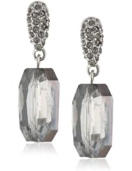 Kenneth Cole New York "Geometric Pave" Pave Faceted Bead Drop Earrings