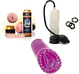 Fleshlight by International Life Forms Sex in a Can Lady Lager Male Masturbator Adult Sex Toy Kit