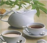 Keramik Teeset Darjeeling 2 Tassen und Teekanne in wei�