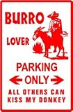 BURRO LOVER PARKING miniature donkey NEW sign