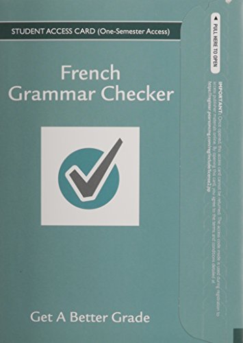 French Grammar Checker Access Card (one semester)