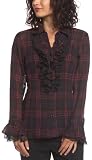 mac & jac Women's Lightweight Plaid Blouse