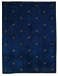 Navy Stars Cuddlewrap Plus - 60" by 80" - The "Wrap, Zip & Snap" Wearable Throw Blanket