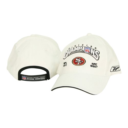 San Francisco 49ers 2011 Division Champions Adjustable Baseball Hat -White