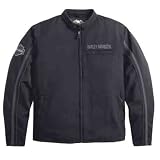 Harley-Davidson® Mens Black Top Cotton Nylon Jacket-LIMITED EDITION. Embroidery.... by Harley-Davidson