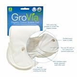 GroVia Organic Cotton Soaker Pads - 2 Pack