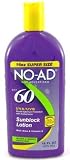 No-Ad SPF# 60 Sunblock Lotion 16 oz. (Case of 6)