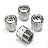 Toyota Logo Brass Tire Stem Valve Caps
