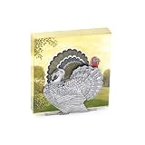 Turkey & Pumpkin Napkin Holder w/Luncheon Napkins