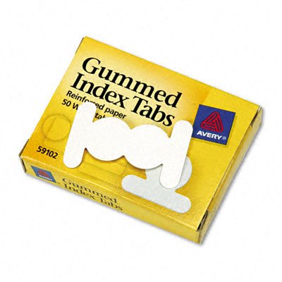 Avery Gummed Index Tabs, 50 Tabs (59102)