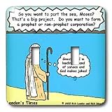 Londons Times Religion Heaven Hell Cartoons - Moses Tolerates God s Humor - Light Switch Covers - double toggle switch
