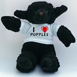 Plush Black Sheep with I Love Popples T-shirt