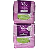 Poise Liners for Light Bladder Leakage, Long Length, Very Light Absorbency, 44 Count (Pack of 2)