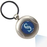 MLB Seattle Mariners Silver Baseball Flashlight Keychain