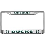Oregon Ducks Chrome License Plate Frame
