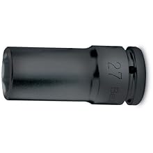 Beta 720L 21mm Long 1/2" Drive Impact Socket, 6 Point, with Chrome Plated