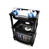 Mini Game Console Storage Plastic Shelf in Black