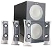 Video Games : Altec Lansing 4100 5-Piece Computer Speakers (Black & Silver)