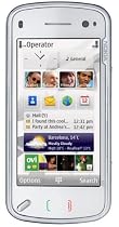 Nokia N97 white (QWERTZ-Tastatur, GPS, W-Lan, Nokia Maps, Kamera mit 5 MP) UMTS Handy ohne Vertrag, ohne Branding, kein Simlock