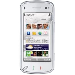 Nokia N97 white (QWERTZ-Tastatur, GPS, W-Lan, Nokia Maps, Kamera mit 5 MP) UMTS Handy ohne Vertrag, ohne Branding, kein Simlock
