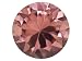 MIN 1.00CT 6MM ROUND DIAMOND CUT BLUSH ZIRCON