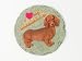 Red Dachshund Stepping Stone
