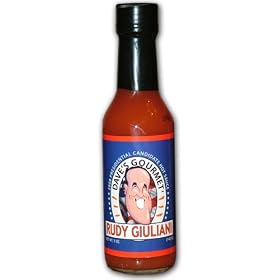 Collector's Hot Sauce; Dave's Gourmet Rudy Giuliani Presidential Candidate Hot Sauce Collectors Series. Brought to You By The Makers of Insanity Sauce the Hottest Sauce In The Universe. Profits From the Sale of This Sauce Will Be Donated to Cancer Related Research.