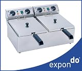 Produkt-Bild: EDELSTAHL DOPPEL-FRITEUSE KALTZONE TIMER 2 x 13 Liter