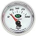 Autometer (7327) NV Series Oil Pressure Gauges - (2 1/16) Short Sweep Electric (0-100 PSI) - Include 1/8 NPT Sender and 1/4 NPT Fitting