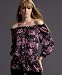 INC International Concepts? Floral Silk Off-the-Shoulder Peasant Top Image