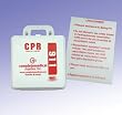 `First Aid Kit-CPR Restaurant (New York State) w/Poster To meet New York State regulations this kit contains the following: 4 each Combination Child/Adult CPR Masks * 4 pair Nitrile Gloves * 1 CPR sign N.Y.S. * 1 labeled box (instructions as required)