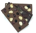 J. Michelle Chocolatier Signature Valrhona Fruit & Nut Tablet Assorted Milk, Dark & White