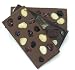 J. Michelle Chocolatier Signature Valrhona Fruit & Nut Tablet Assorted Milk, Dark & W...