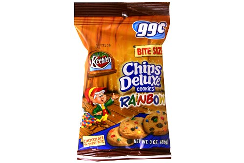 Keebler Chips Deluxe Cookies Rainbow 3oz 6 Packs by Keebler