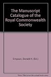The manuscript catalogue of the Library of the Royal Commonwealth Society
