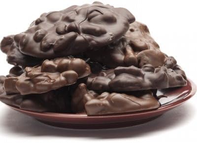 Village Chocolatier - Chocolate Peanut Cluster 1Lb Mix Dark/Milk Chocolate