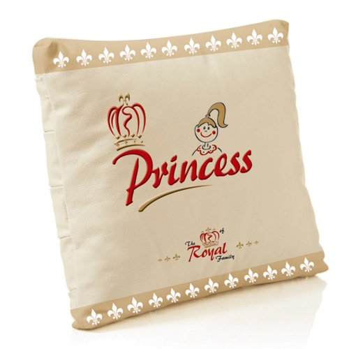 The Royal Family 9565-1 Original Kuschelkissen +++ Princess +++, Deko-Kissen, 40 x 40 cm (mehrfarbig), Baumwolle - Geschenkidee von ""TRF"", beige"
