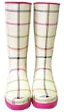COACH PAISLEY TATTERSALL SIGNATURE RAIN BOOTS NEW